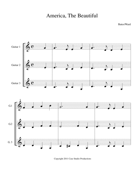 Hymns For Guitar Trio book I