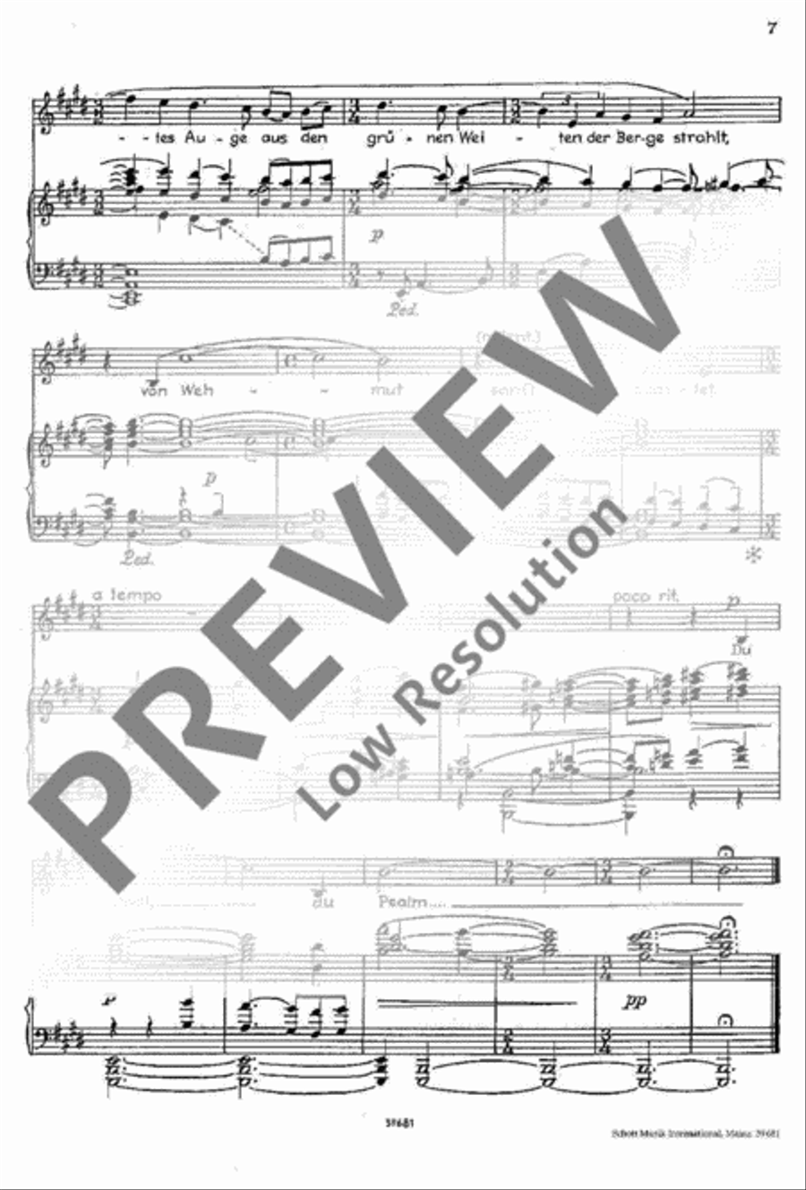 Sonett für Wien Mezzo-Soprano Voice scores gallery preview page 8