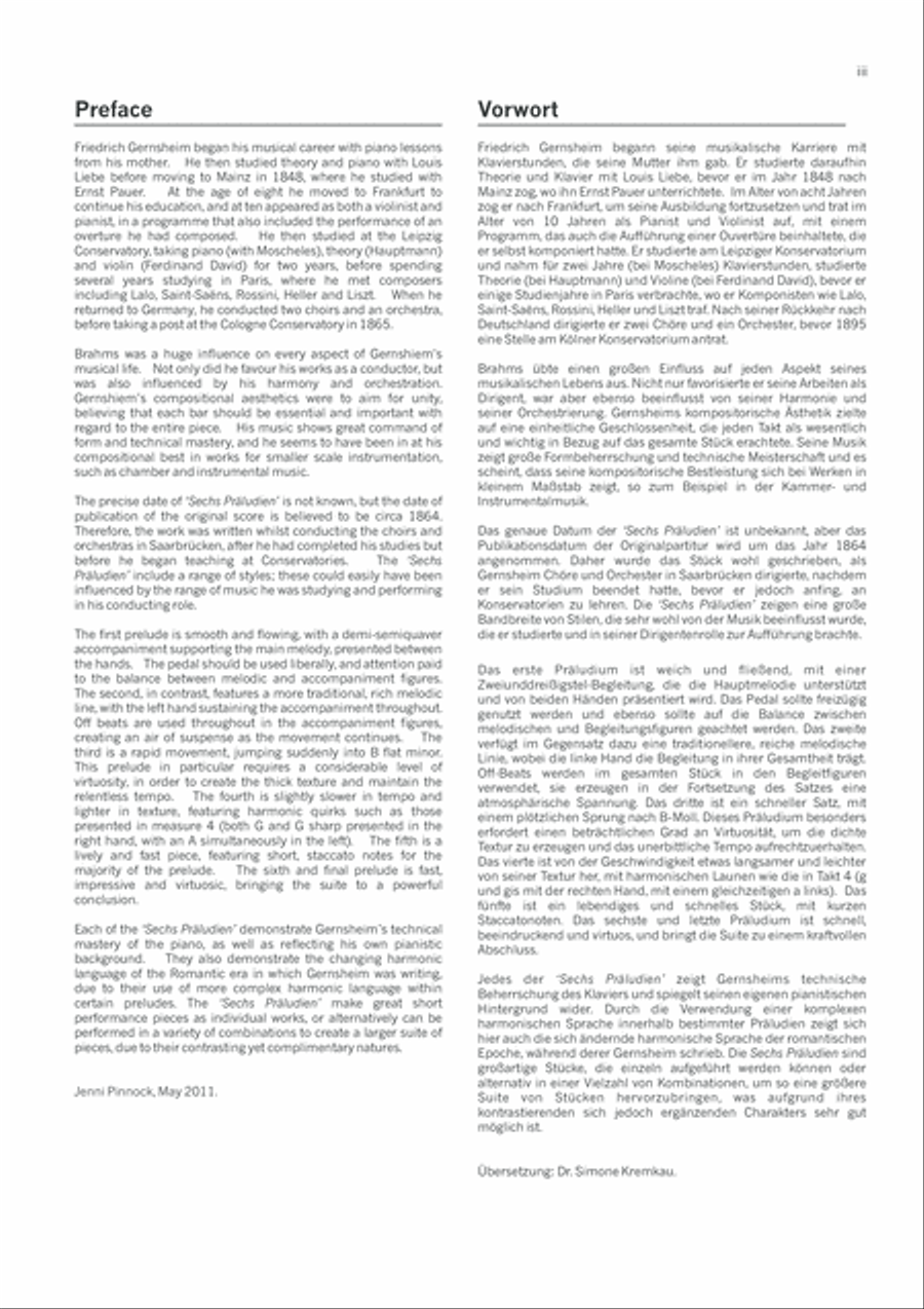 Sechs Praludien, Opus 2 Sechs Praludien, Opus 2 Piano Solo scores gallery preview page 5