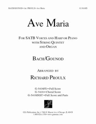Book cover for Ave Maria - Full Score and Parts