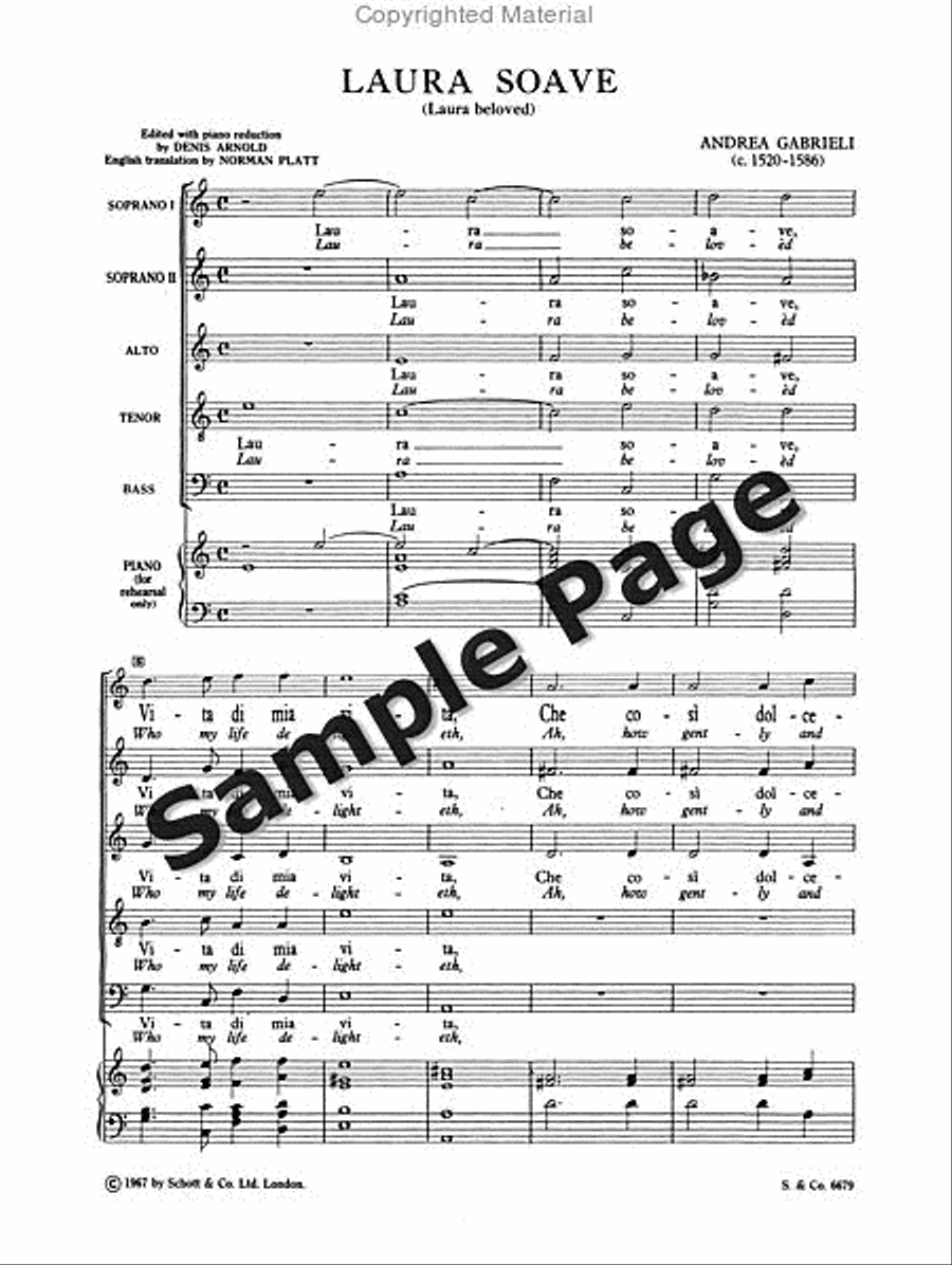 Gabrieli Laura Soave Ssatb SSATB scores gallery preview page 3