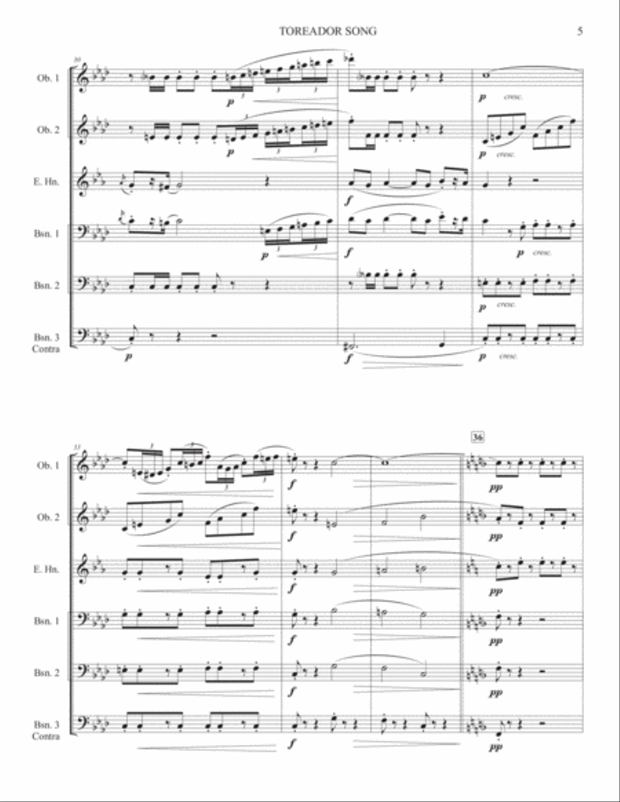 "Toreador Song" from Carmen Suite (Double Reed Ensemble)