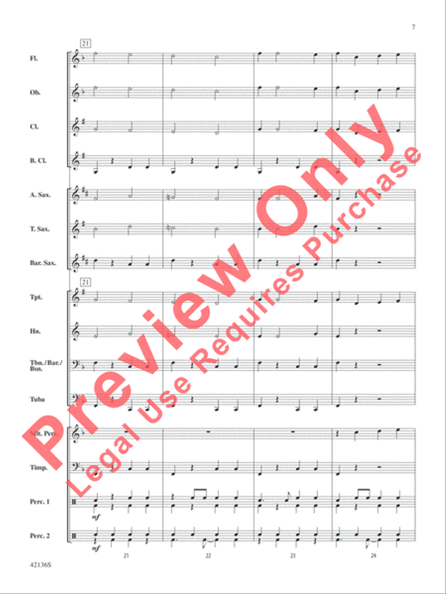 Samba de Soleil Concert Band scores gallery preview page 8