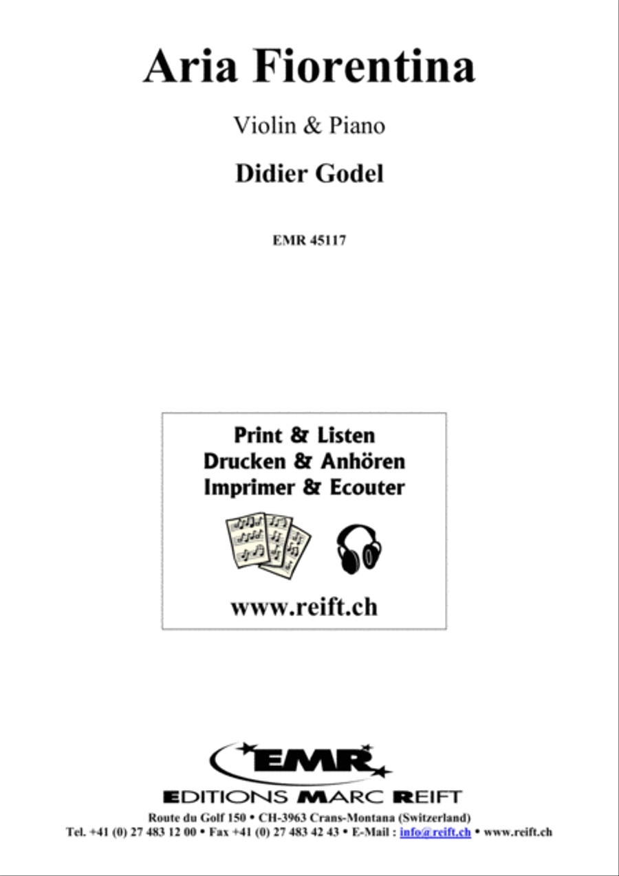 Aria Fiorentina Violin Solo scores gallery preview page 1