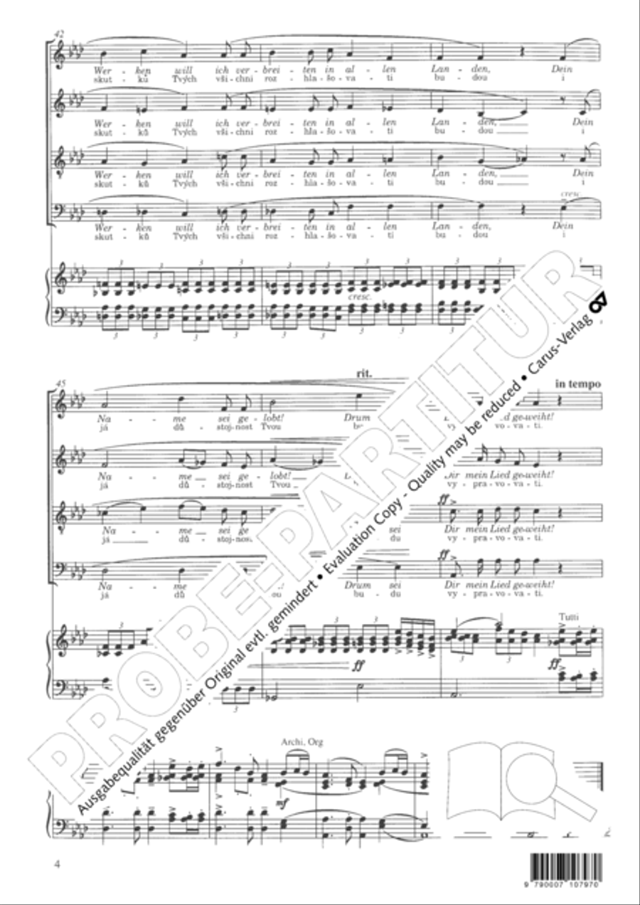 Gott, ich sing Dir neue Lieder 4-Part scores gallery preview page 5