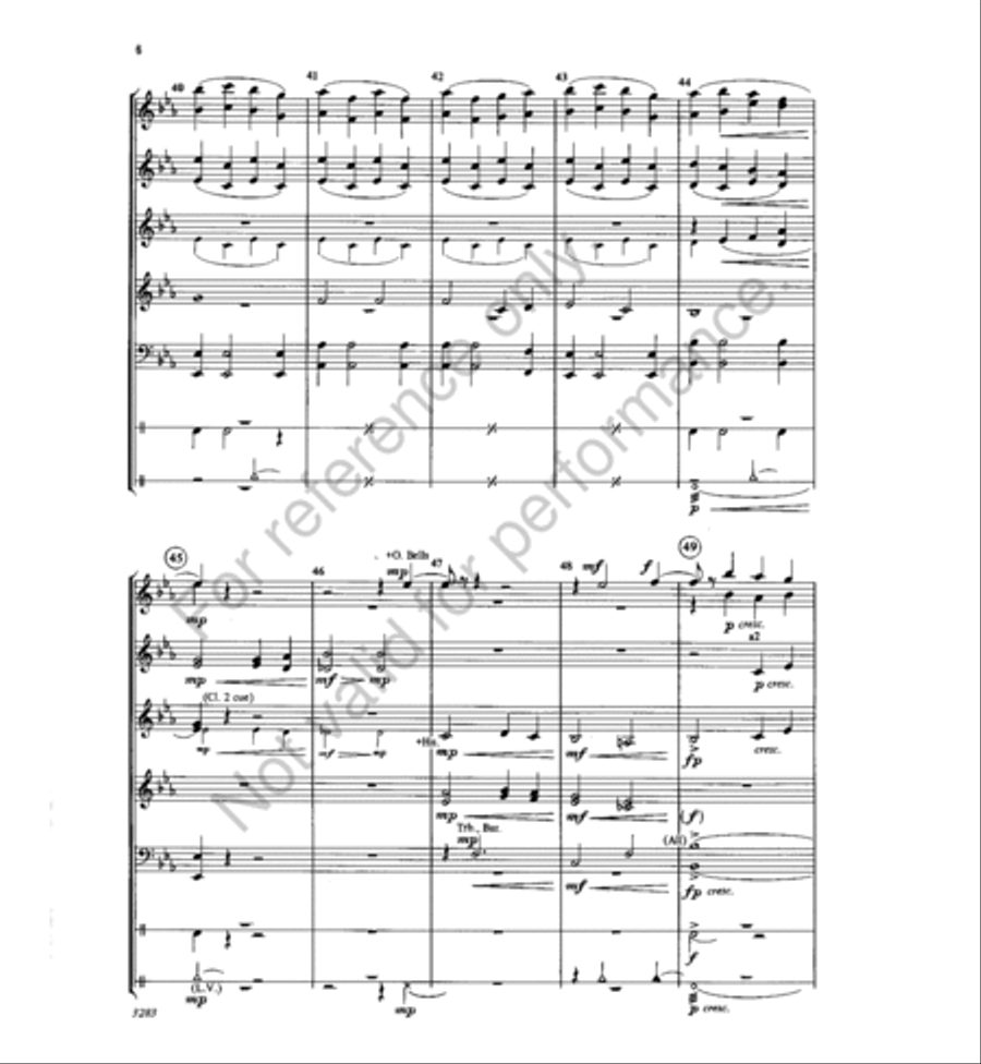 Sunday Song Concert Band scores gallery preview page 6