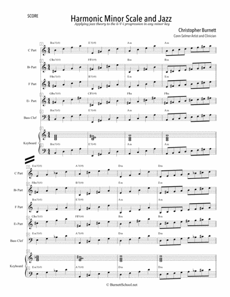 Harmonic Minor Scale and Jazz - Applying jazz theory to the ii-V-i progression in any minor key
