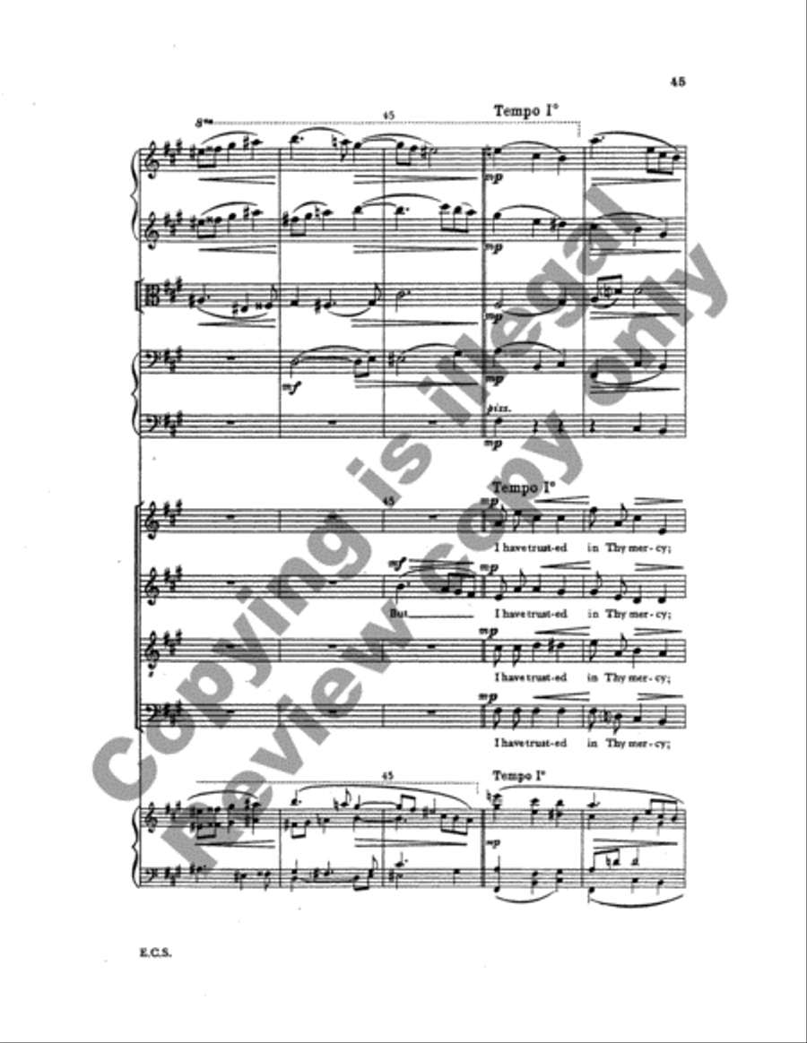 Two Psalms and a Proverb (Full Score) Choir scores gallery preview page 19