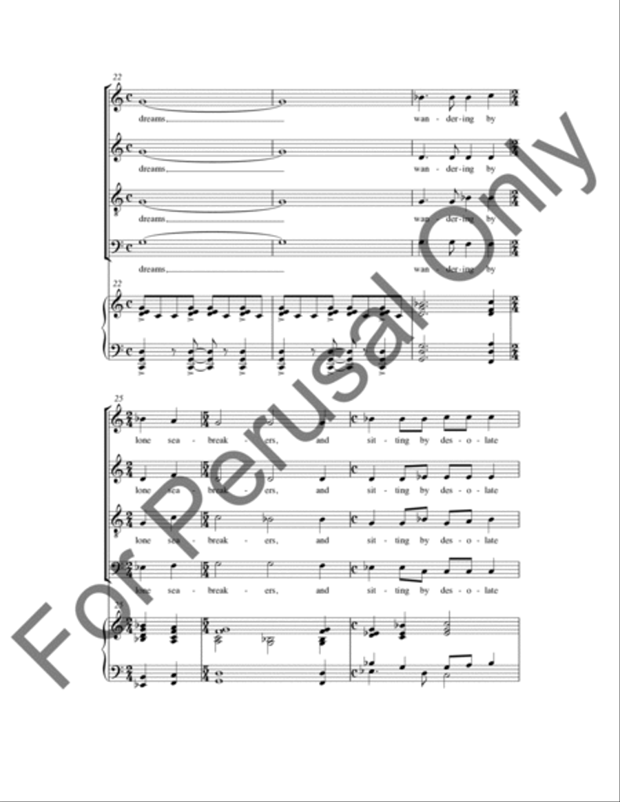 We Are The Music Makers (Choral Score) 4-Part scores gallery preview page 5