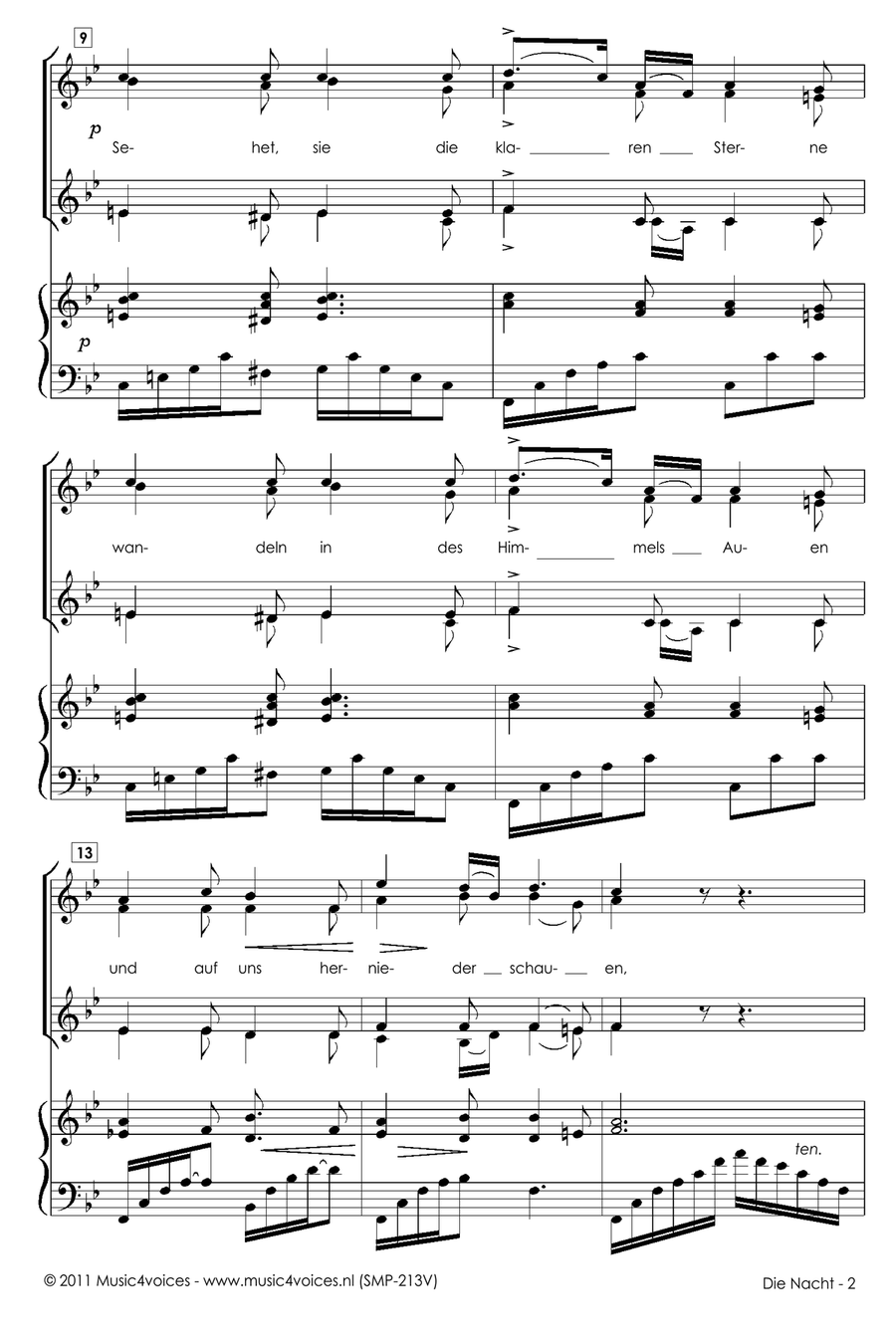 Die Nacht SSAA scores gallery preview page 6