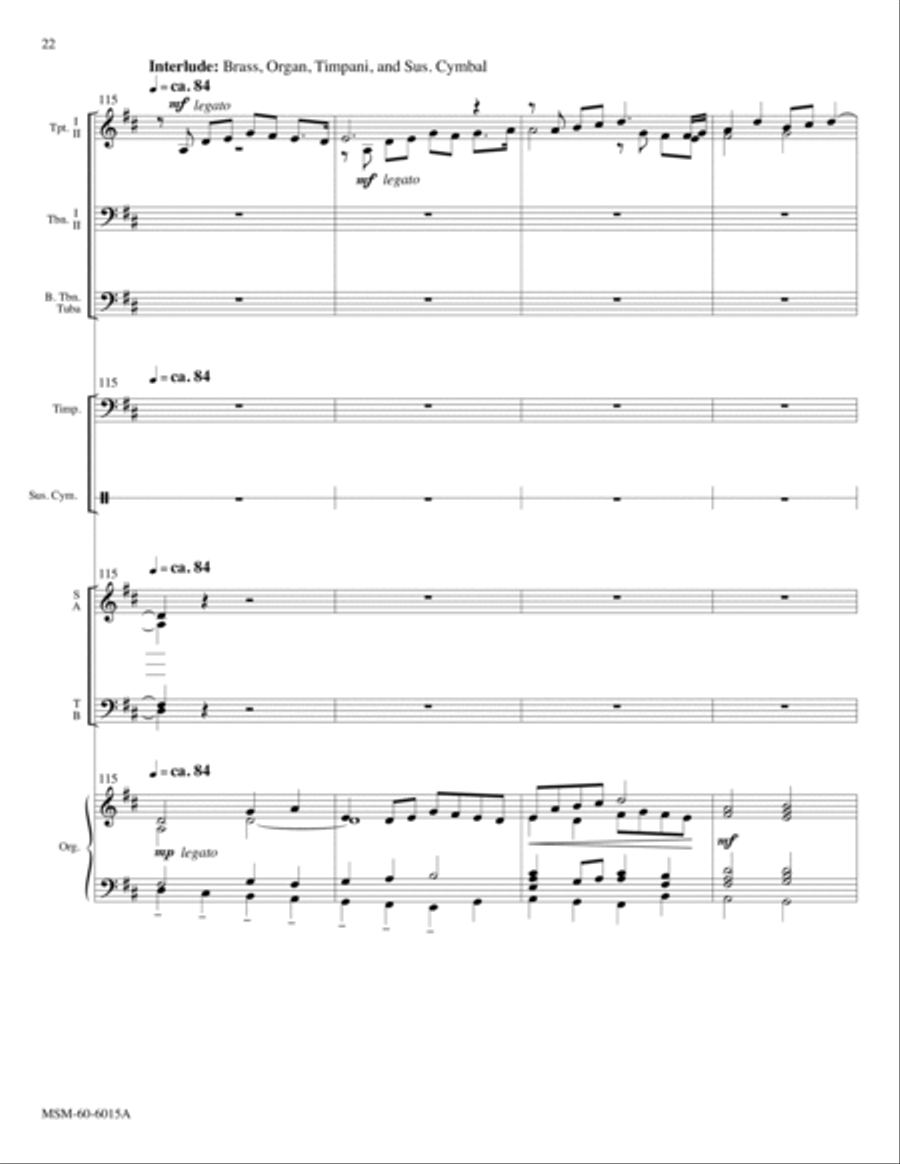 Sound the Bell of Holy Freedom Come to Us, O Holy Spirit (Full Score) Choir scores gallery preview page 27