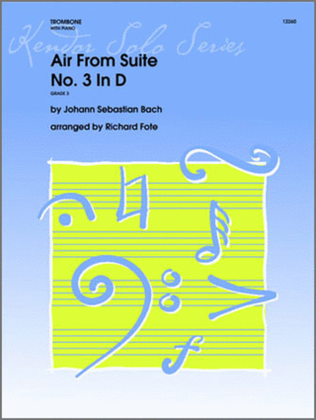 Book cover for Air From Suite No. 3 In D