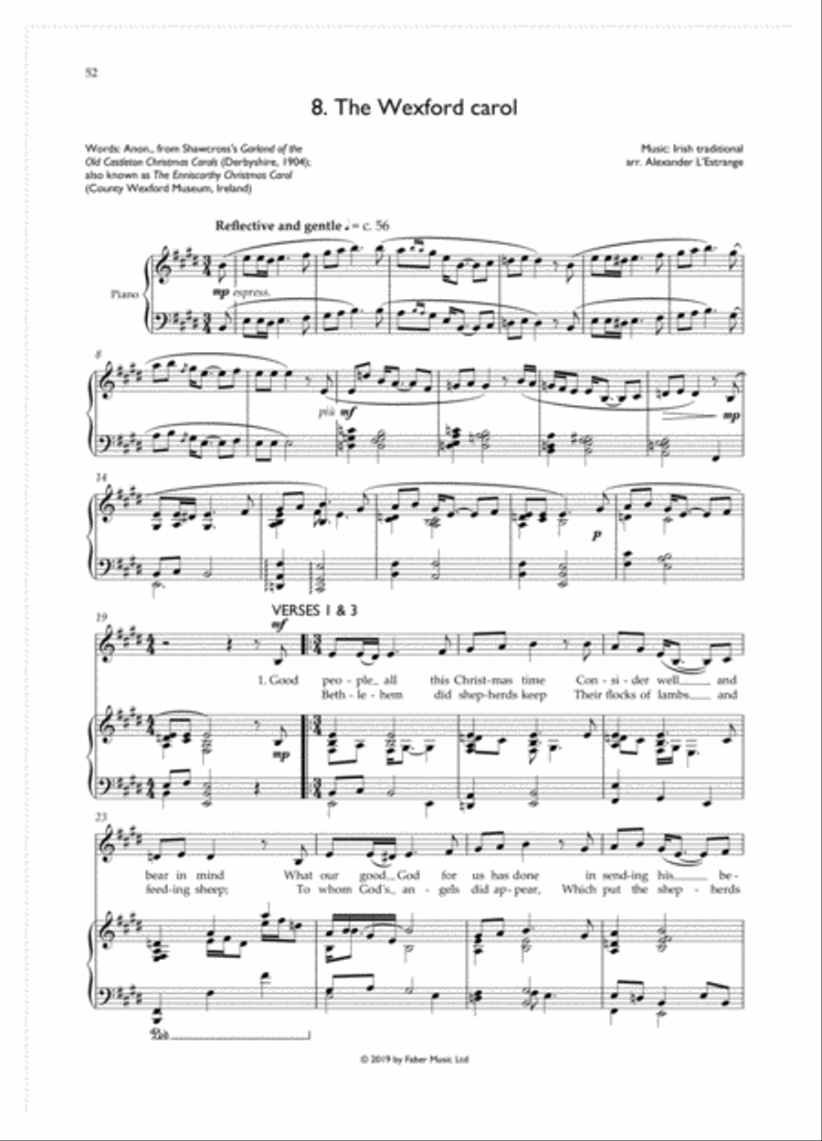 Wassail! Unison Choir scores gallery preview page 4