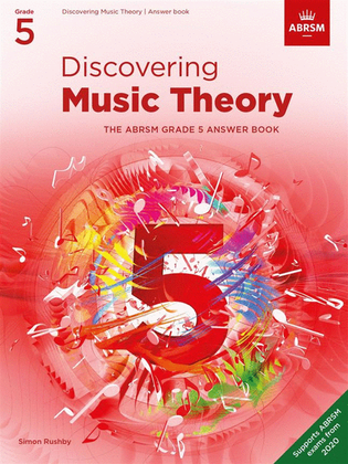 Book cover for Discovering Music Theory, The ABRSM Grade 5 Answer Book