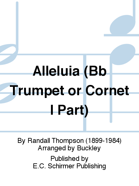 Alleluia (Bb Trumpet/Cornet I Replacement Part)