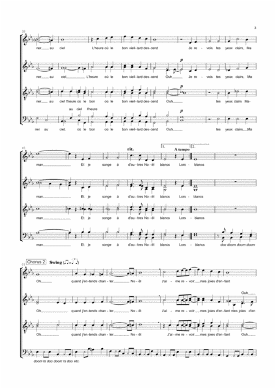 White Christmas White Christmas Divisi scores gallery preview page 3
