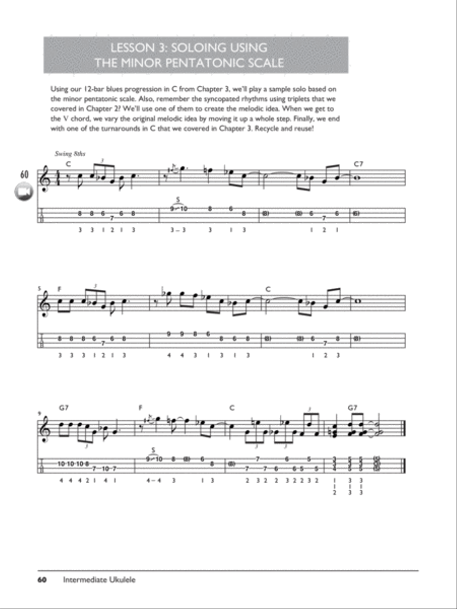 The Complete Ukulele Method -- Intermediate Ukulele Ukulele scores gallery preview page 7