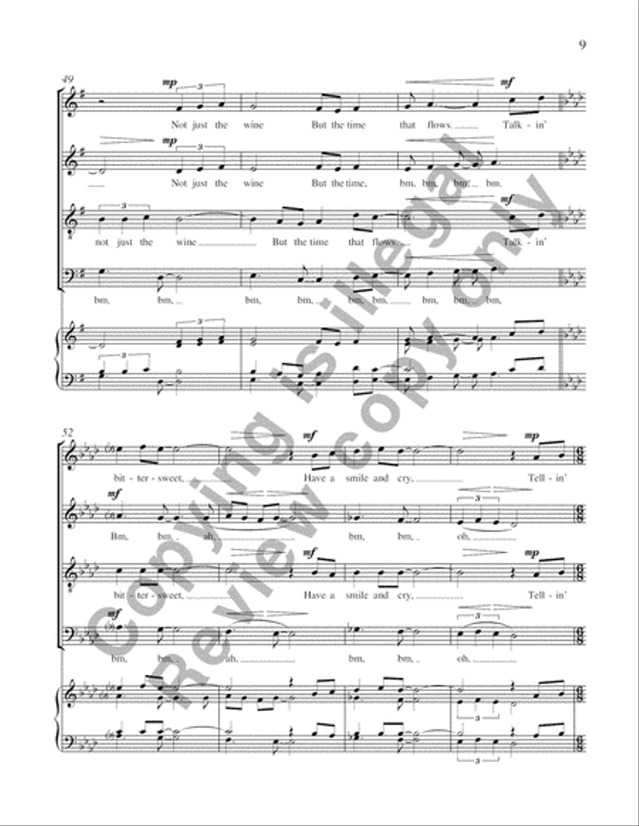 In vino veritas 4-Part scores gallery preview page 10