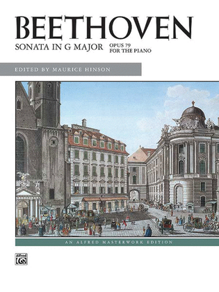 Book cover for Beethoven: Sonata in G Major, Opus 79