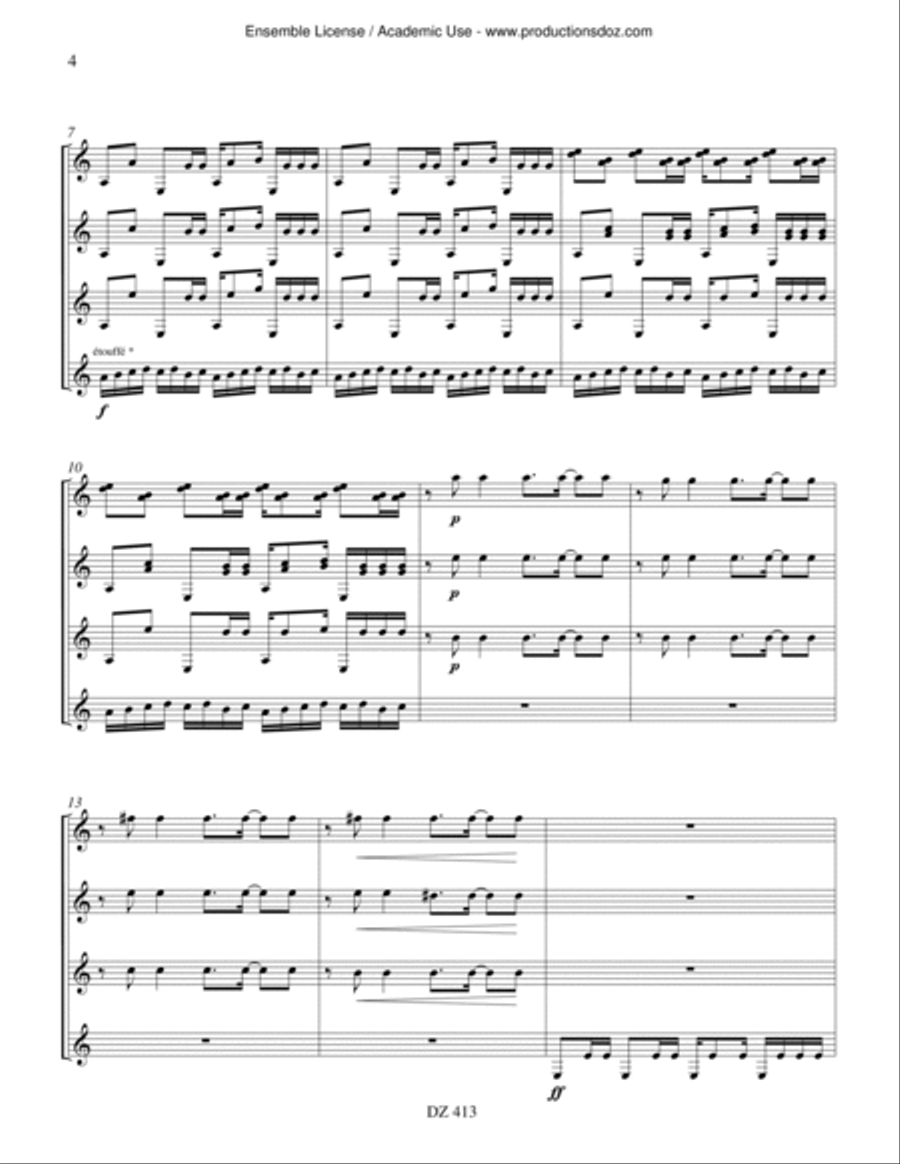 Kalimba Guitar Ensemble scores gallery preview page 4