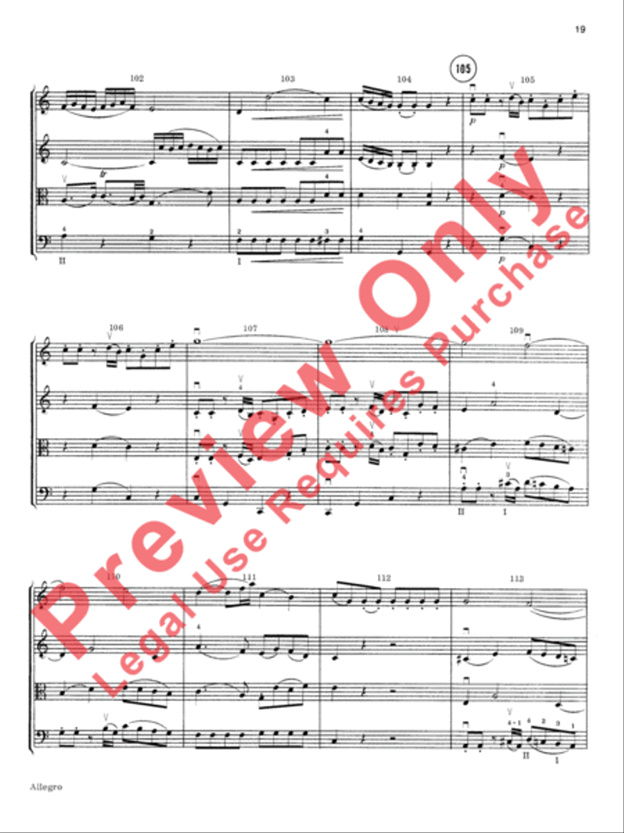 Mozart String Quartets String Quartet scores gallery preview page 20