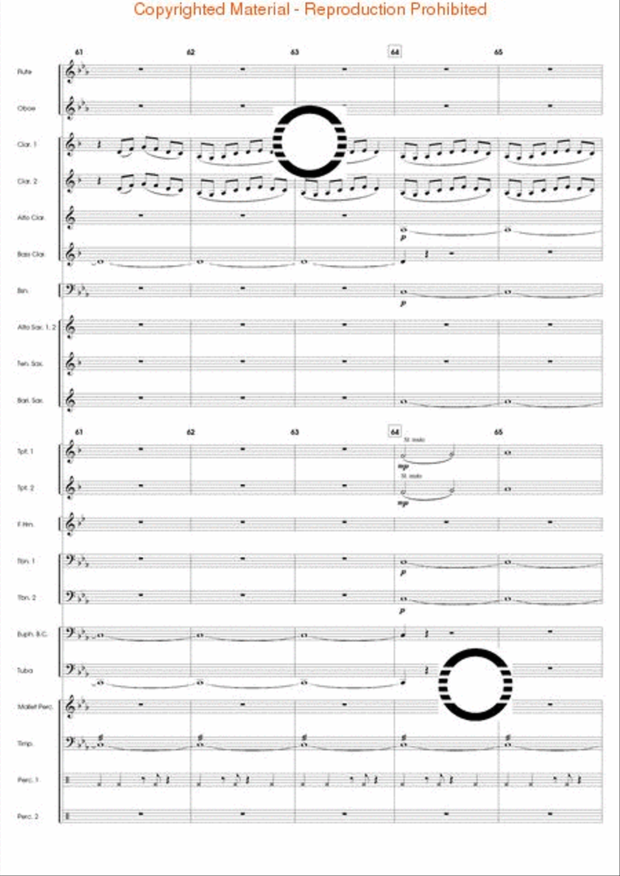Fire Dance Fire Dance Concert Band scores gallery preview page 14