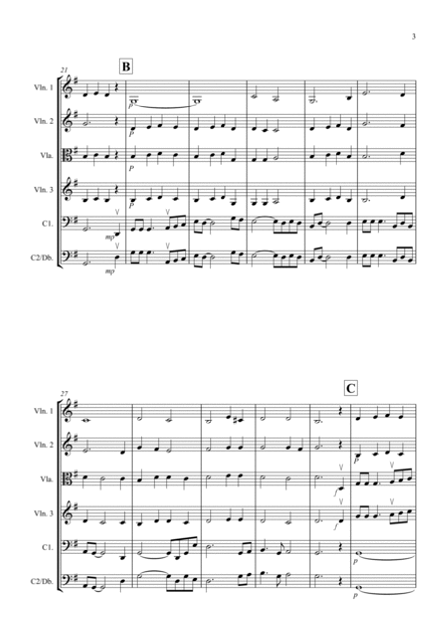 Shenandoah for String Orchestra String Orchestra scores gallery preview page 3