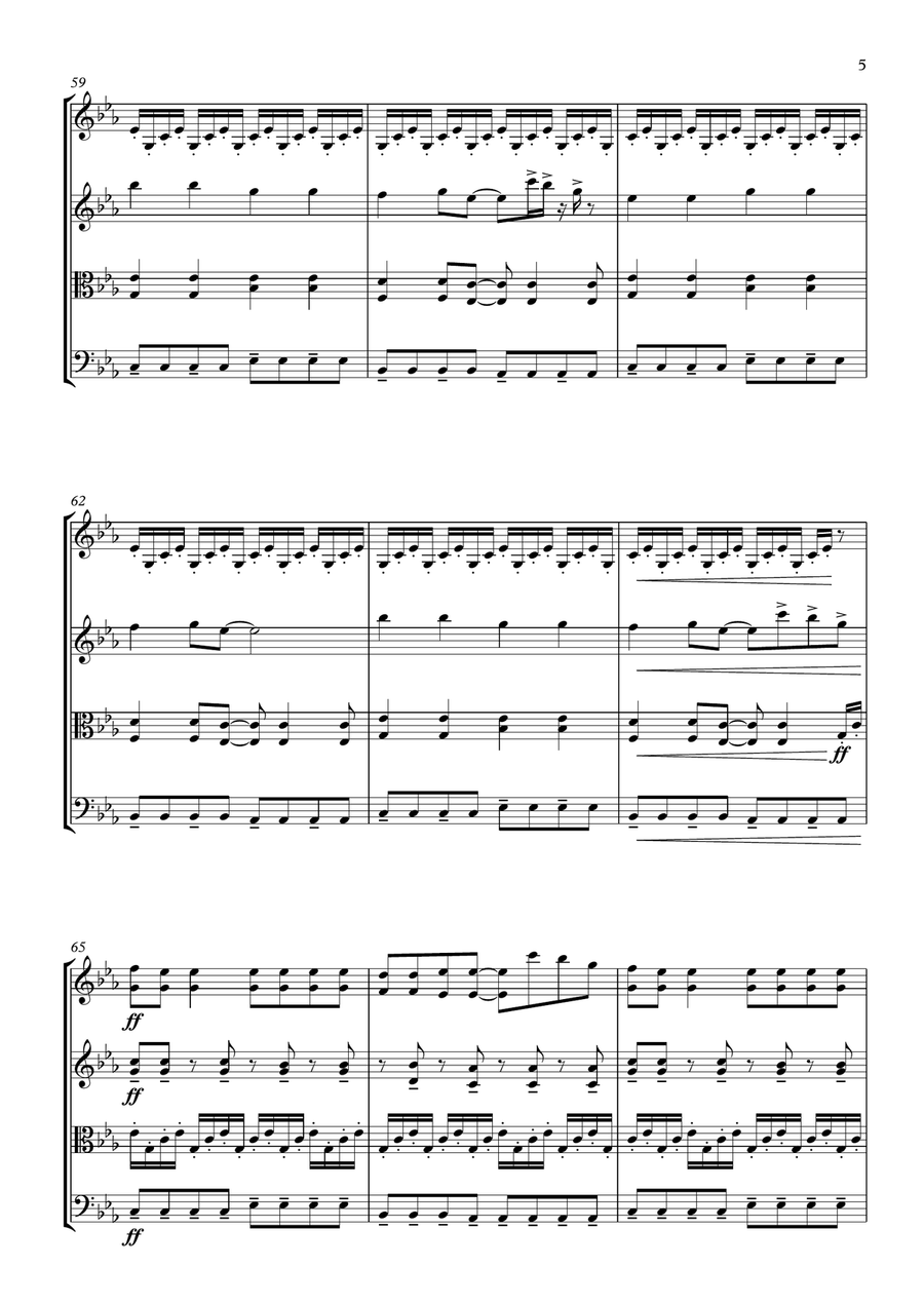 Levels String Quartet scores gallery preview page 5