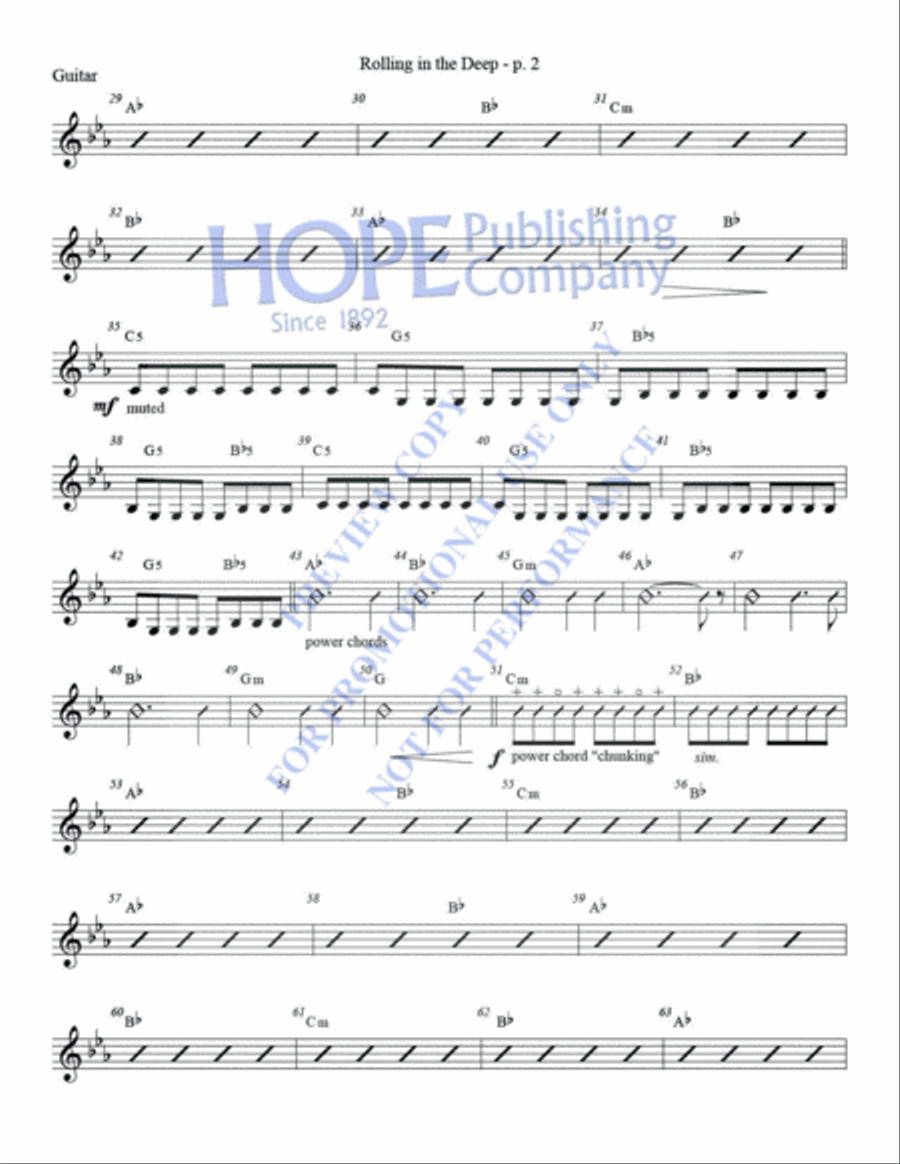 Rolling in the Deep 2-Octaves scores gallery preview page 4