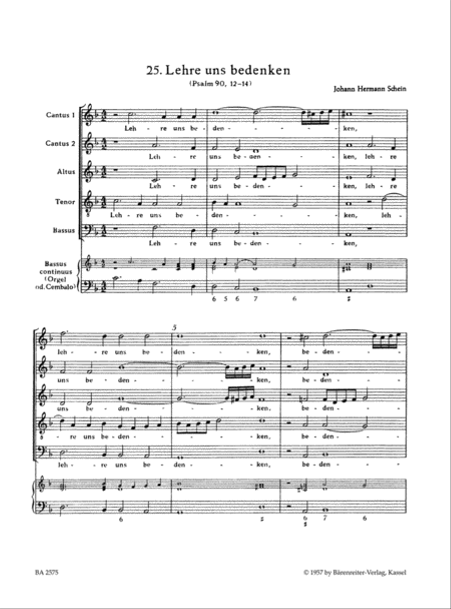 Lehre uns bedenken, dass wir sterben müssen no. 25 SSATB scores gallery preview page 2
