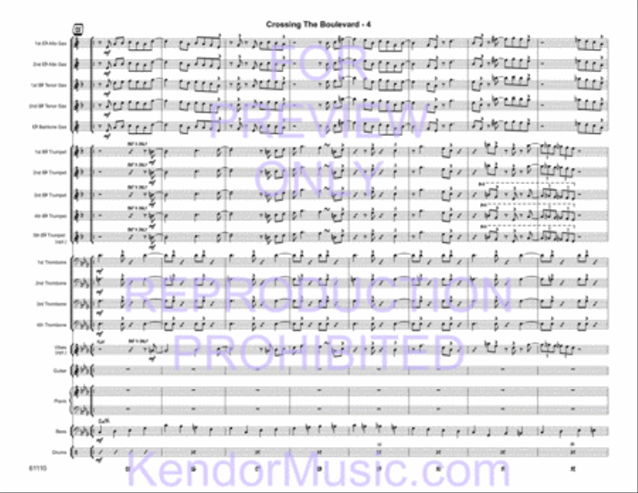 Crossing the Boulevard Jazz Ensemble scores gallery preview page 6