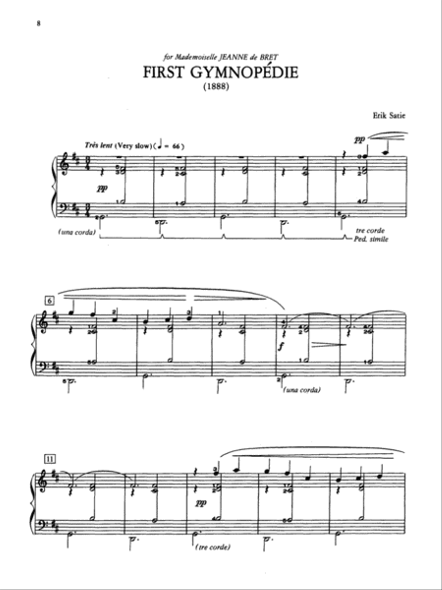 3 Gymnopedies & 3 Gnossiennes Piano Solo scores gallery preview page 3