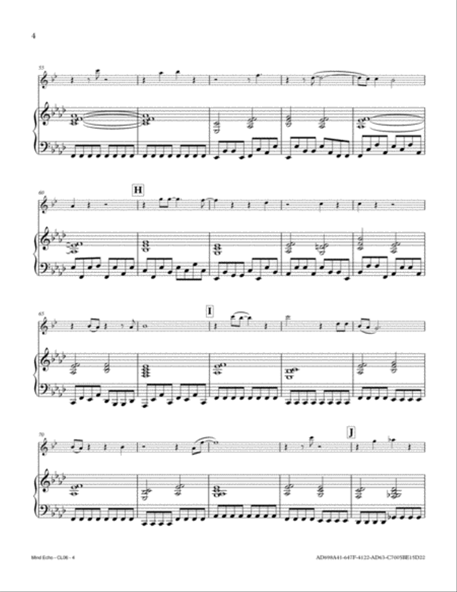 Mind Echo Mind Echo Clarinet Solo scores gallery preview page 4