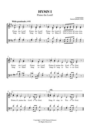 HYMN I - Praise the Lord! (Composed by Samuel Johanes 2020)