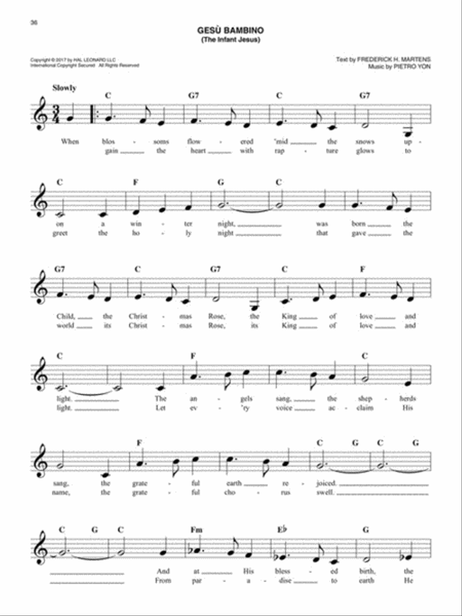 The Easy Christmas Carols Fake Book Piano scores gallery preview page 5