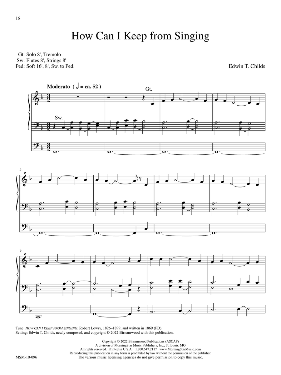 How Can I Keep from Singing