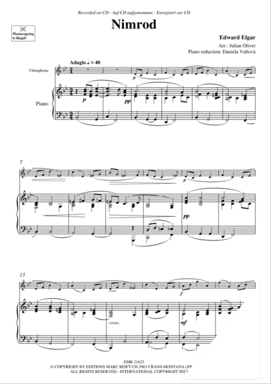 Nimrod Piano Accompaniment scores gallery preview page 3