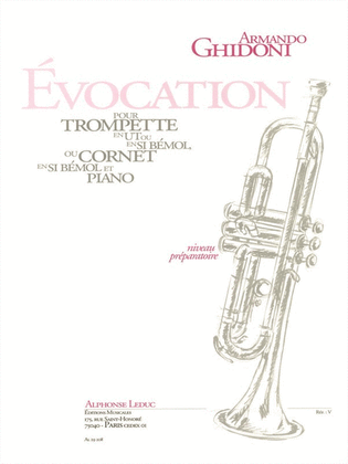 Book cover for Evocation (trumpet, Cornet And Piano)