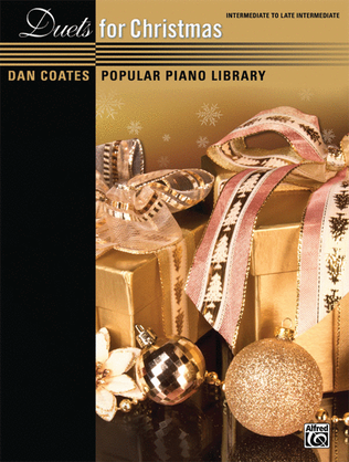 Book cover for Dan Coates Popular Piano Library -- Duets for Christmas