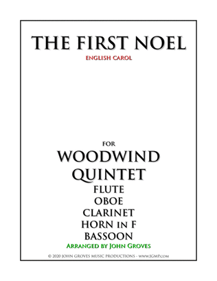 Book cover for The First Noel - Woodwind Quintet