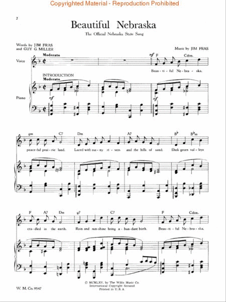 Beautiful Nebraska Voice scores gallery preview page 2