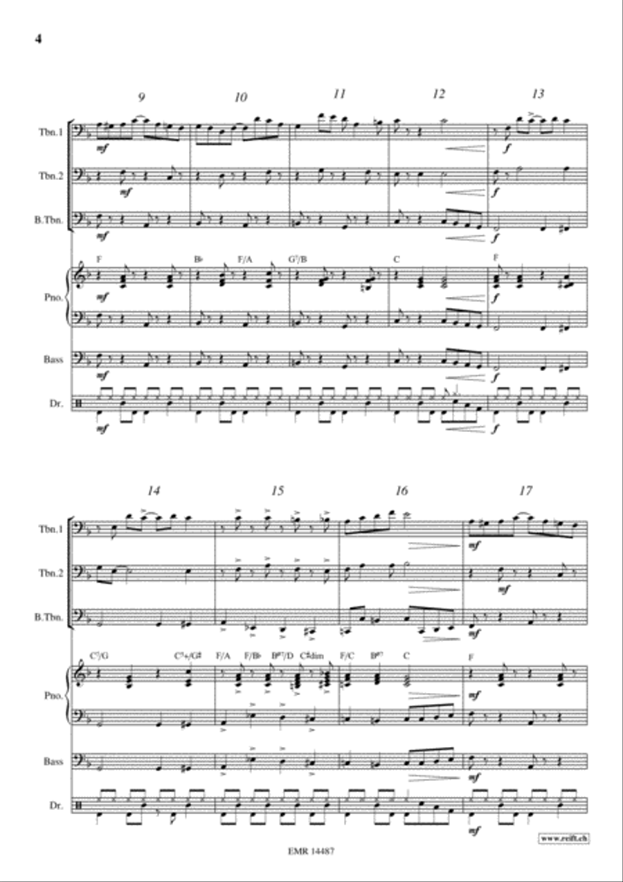 Elite Syncopations Trombone Trio scores gallery preview page 4