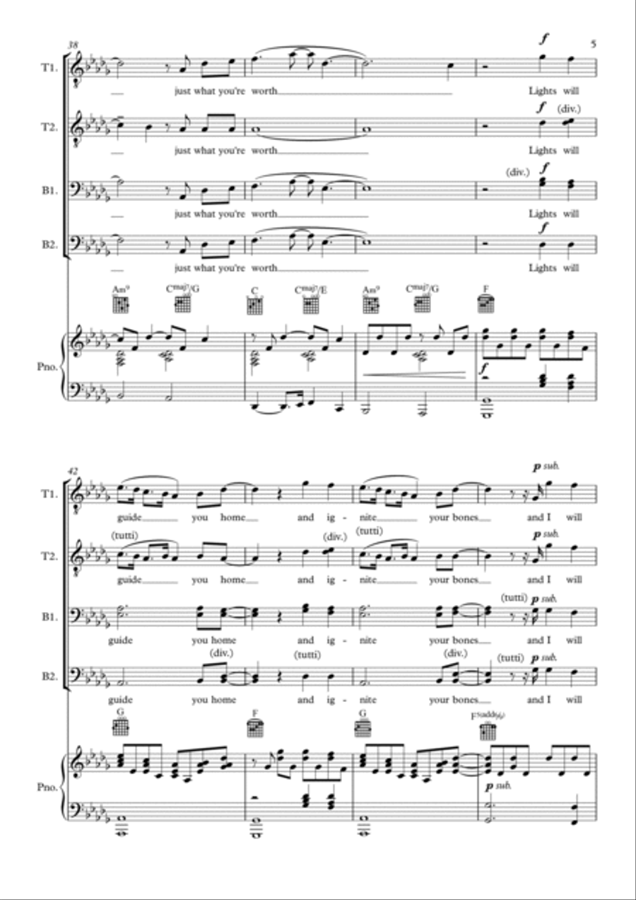 Fix You Fix You TTBB scores gallery preview page 5