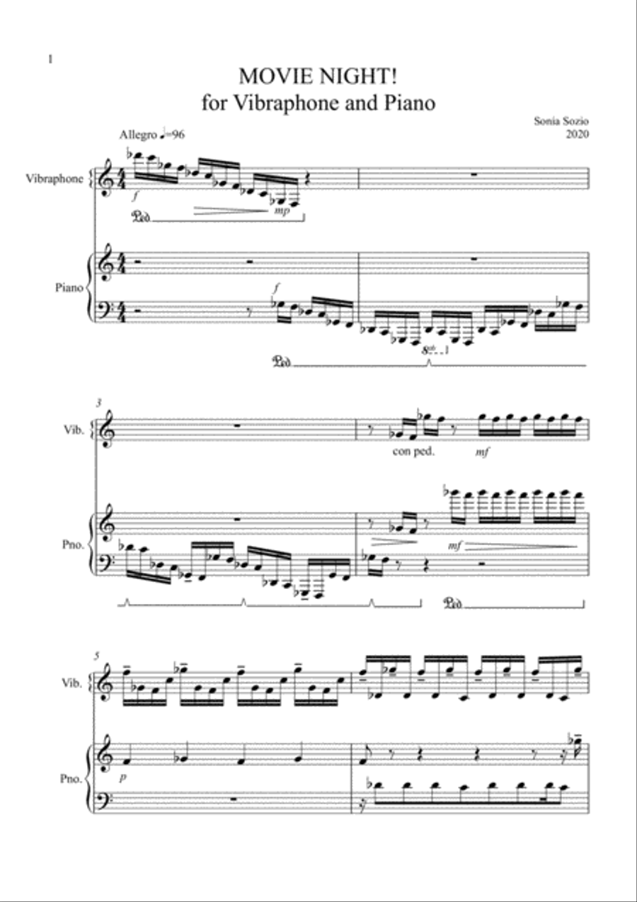 MOVIE NIGHT! Piano scores gallery preview page 2