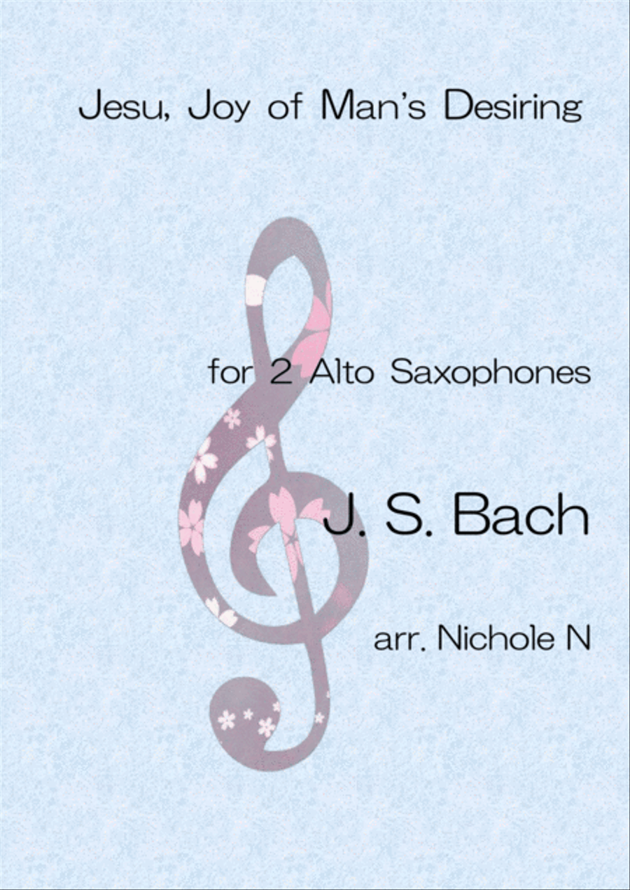 Jesu, Joy of Man's Desiring for 2 Also-Sax in original key Woodwind Ensemble scores gallery preview page 1