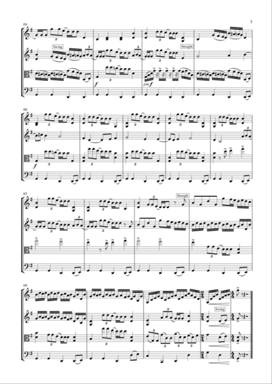 All You Need Is Love All You Need Is Love String Quartet scores gallery preview page 5