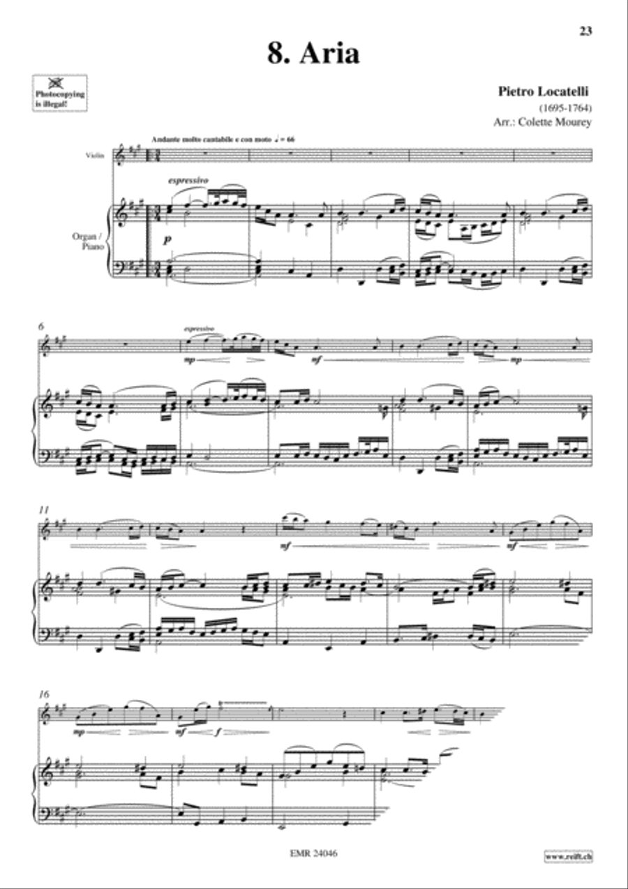 40 Greatest Baroque Hits Volume 1 Violin Solo scores gallery preview page 10