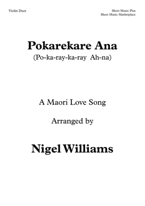 Pokarekare Ana, for Violin Duet