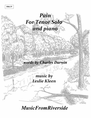 Pain for tenor and piano
