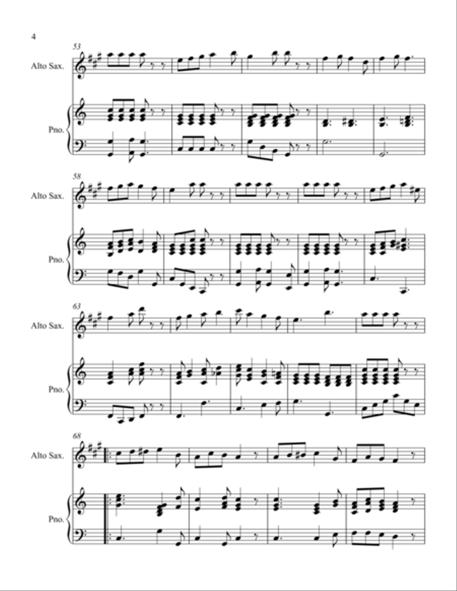 Rock of Ages and Love Lifted Me Woodwind Duet scores gallery preview page 4